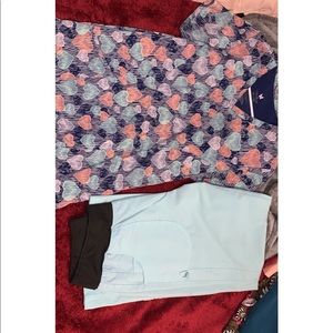 Scrub top and scrub pant set